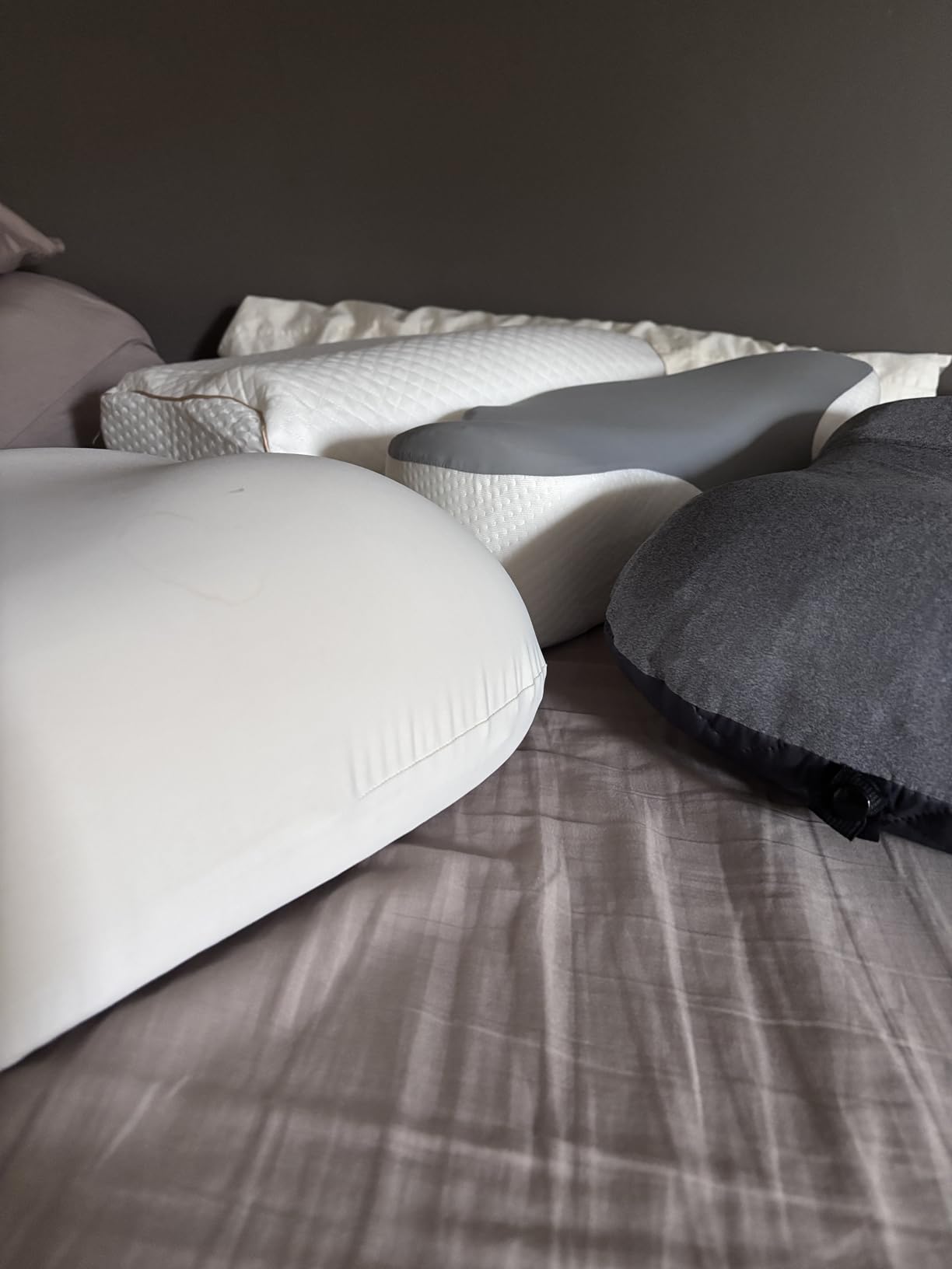 Memory Foam Pillow, King Cervical Pillow for Neck Pain, Contour Pillow, Neck and Shoulder Pain, Side Sleeper, Back and Stomach Sleeper customer photo 2