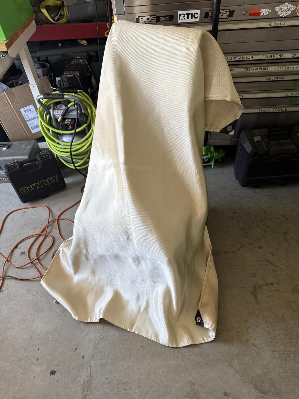2 Pack Welding Blanket 4x6 ft - Heavy Duty Fiberglass Heat Resistant Fabric, 1022 °F Fire Resistant Blankets customer photo 2