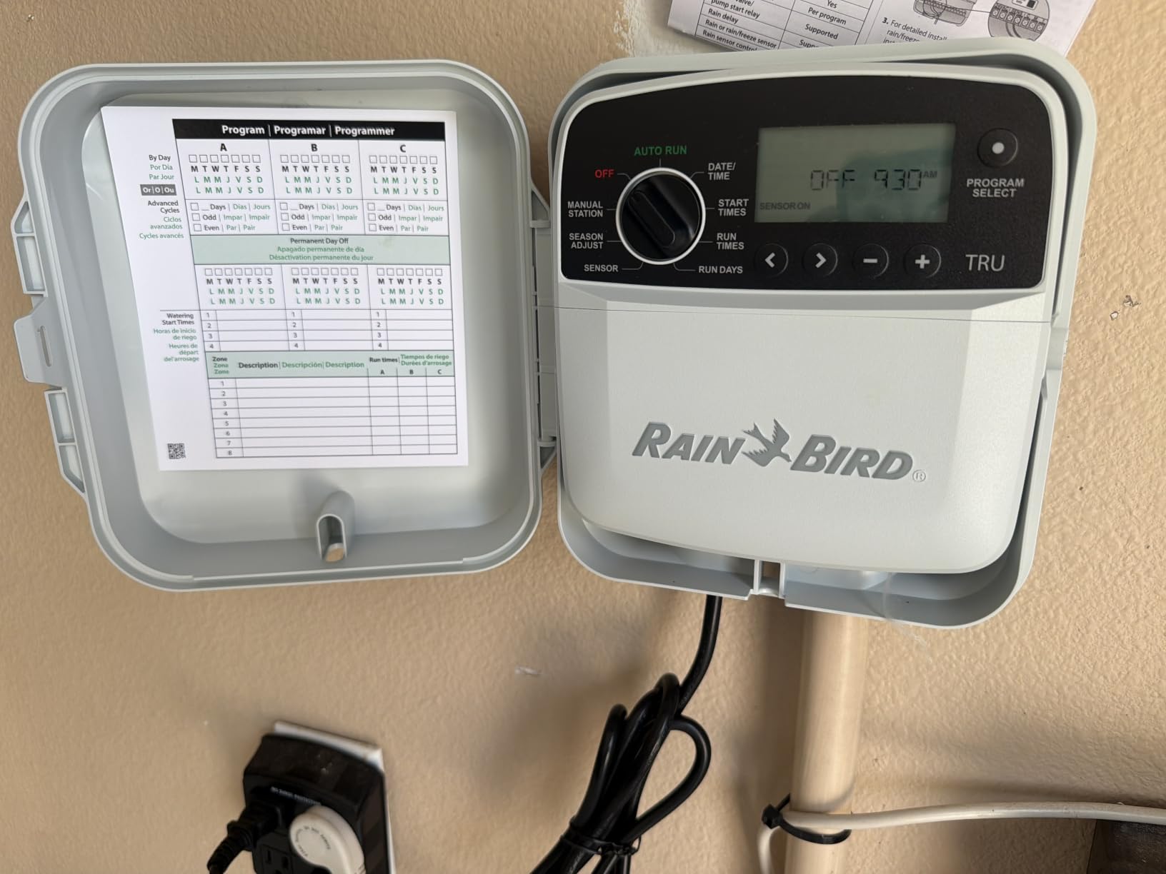 Rain Bird TRU8O Program-Based Indoor/Outdoor Irrigation Controller/Timer, WiFi Ready, 8-Zone/Station customer photo 2