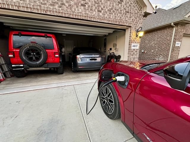 Tesla NACS to J1772 Adapter, 60A 250V, Digital Display, UL 2252 Tested | For J1772 EVs; 60A/250V Level 2; Works with Tesla Mobile/Wall Connectors and Destination Chargers; Dual lock customer photo 1