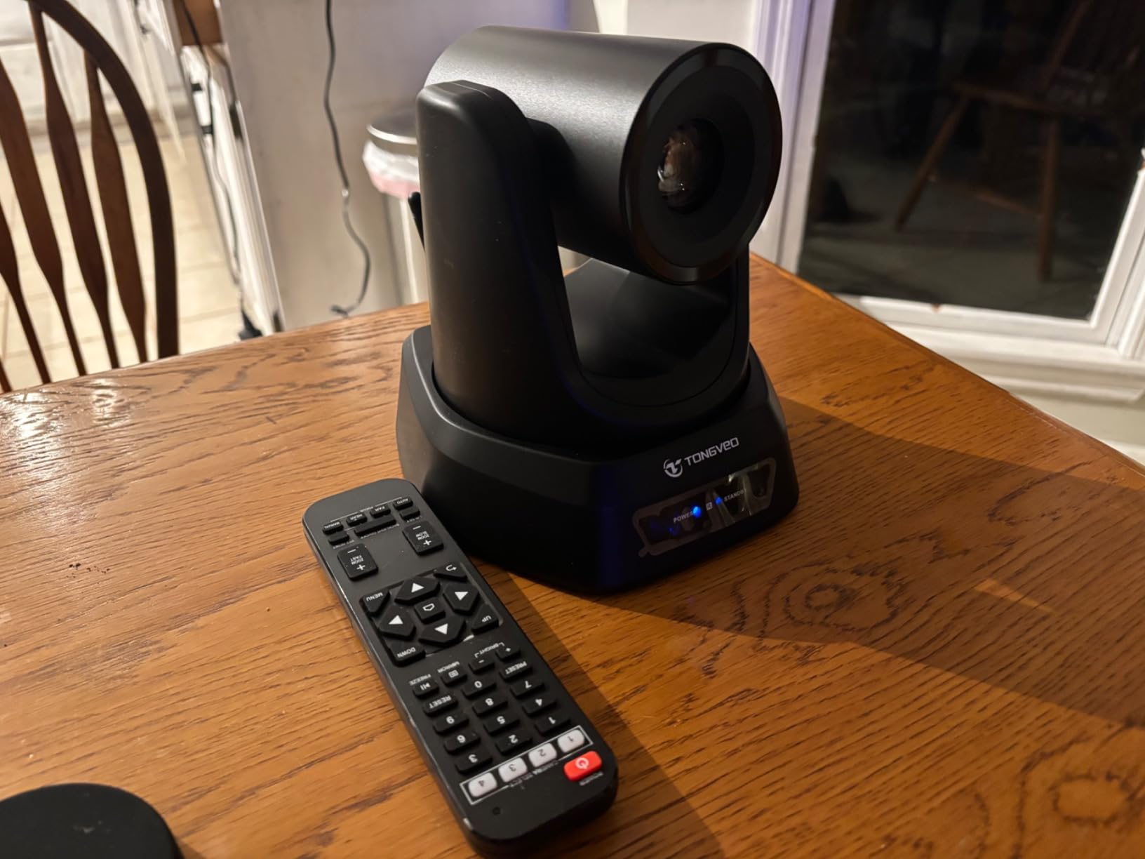 TONGVEO Wireless AI PTZ 20X Zoom Camera with Auto-Tracking: Built-in 5.8GHz Receiver for Cable-Free Setup, 1080P 60fps Conference Camera for Church Services, Online Classes & Hybrid Meetings customer photo 2