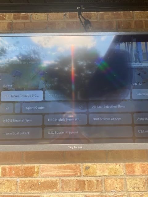 SYLVOX Outdoor TV, 55 inch Waterproof Smart Outdoor TVs, 4K, HDR 10, Weatherproof,1000nits, Voice Assistant Remote, for Partial Sun Area(Deck Pro 3.0, Latest Model) customer photo 1