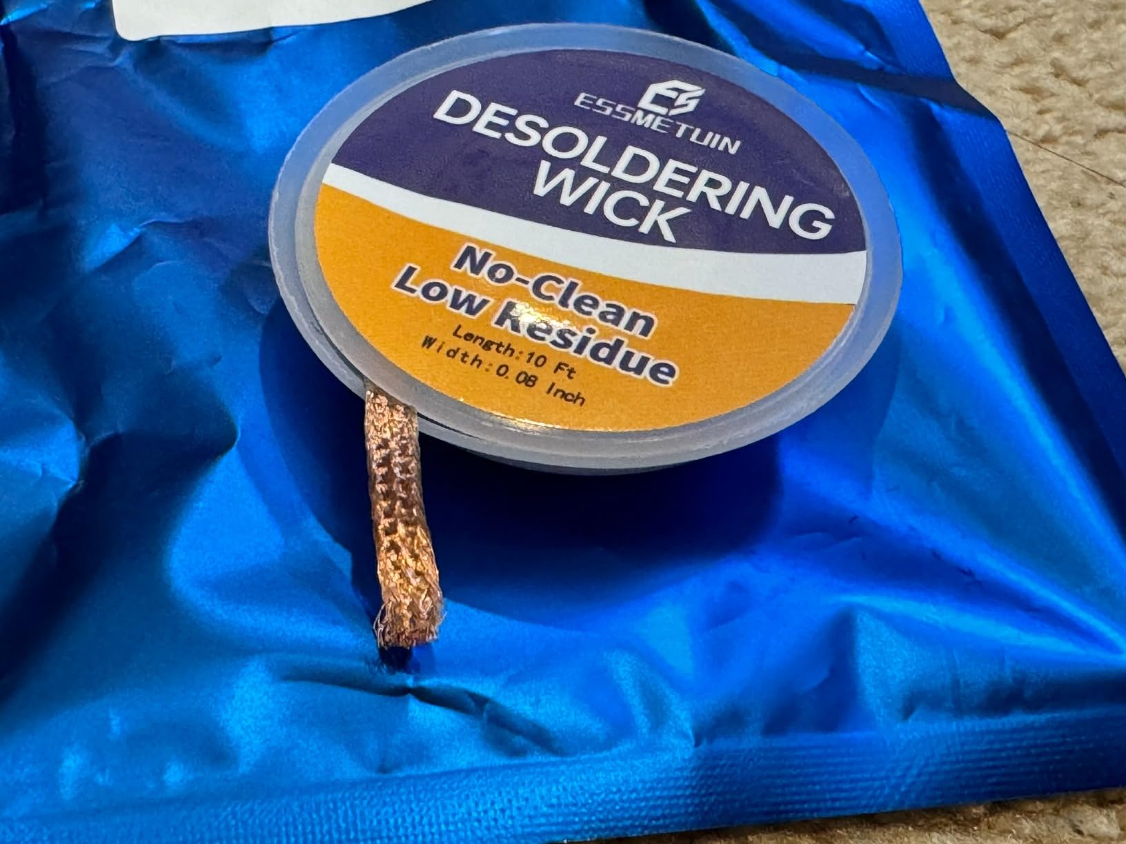 Desoldering Wick and Soldering Flux Paste for Electronics Repair, No Clean Flux(10CC), Solder Removal Kit customer photo 1