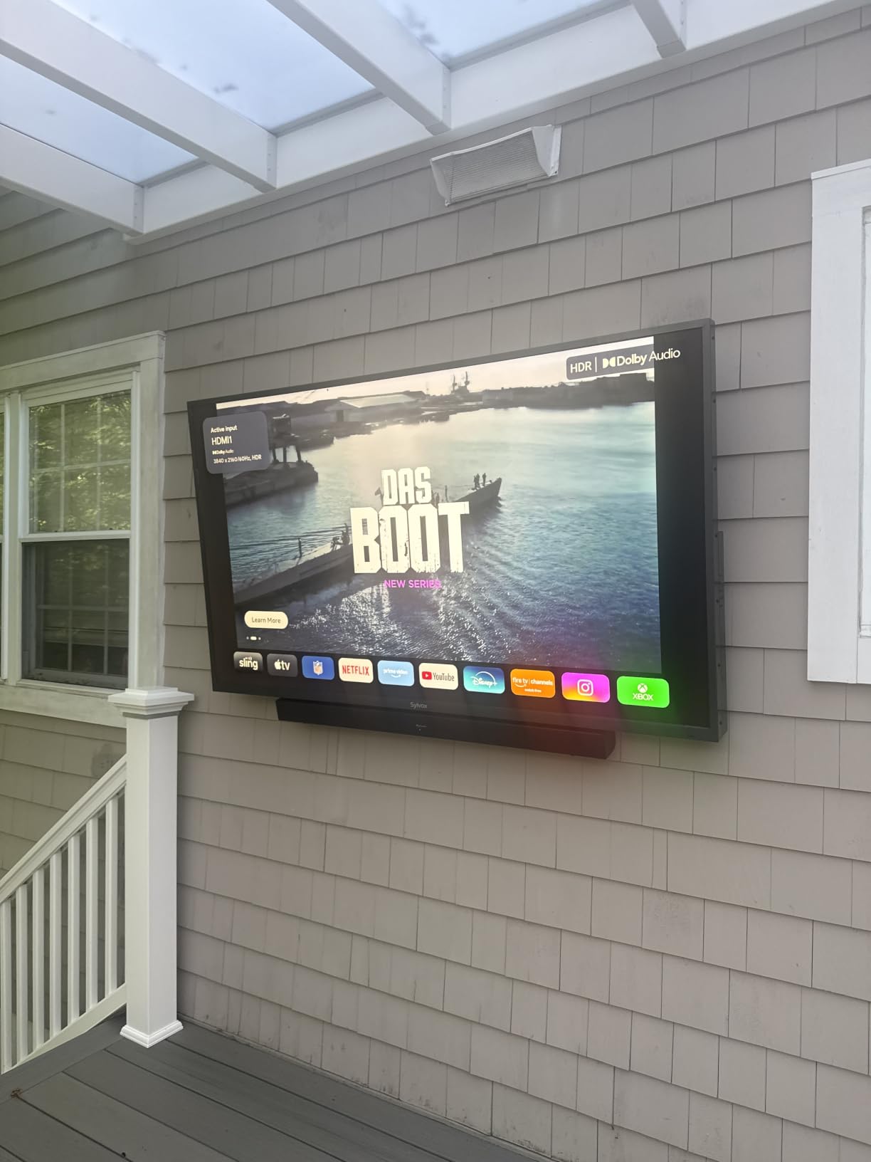 SYLVOX Outdoor QLED TV, 55 inch Weatherproof TV, Smart 4K QLED Television customer photo 1