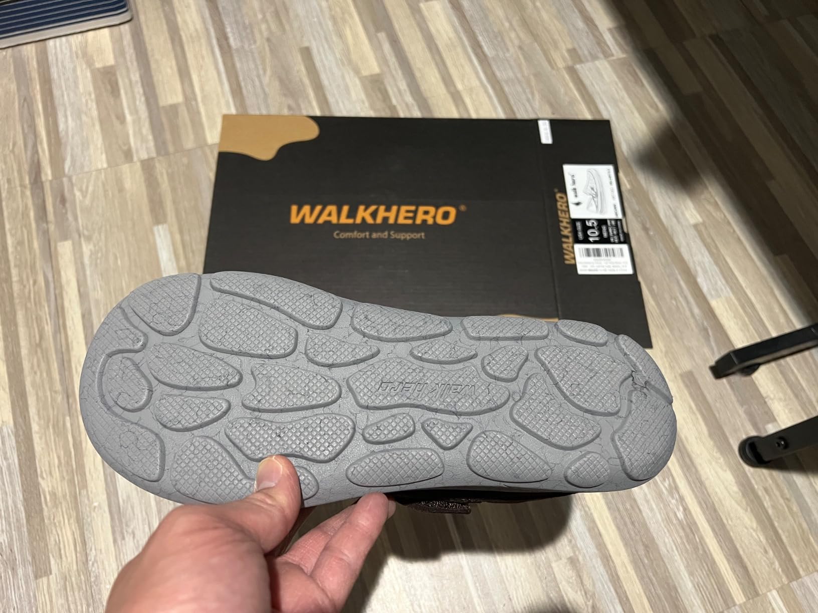 Mens Slippers for Plantar Fasciitis, House Shoes for Men with Arch Support | Wide Toe Box House Slippers for Men Orthopedic, Lightweight Indoor Outdoor Mules with Cushioned Outsole for All-Day Comfort customer photo 2