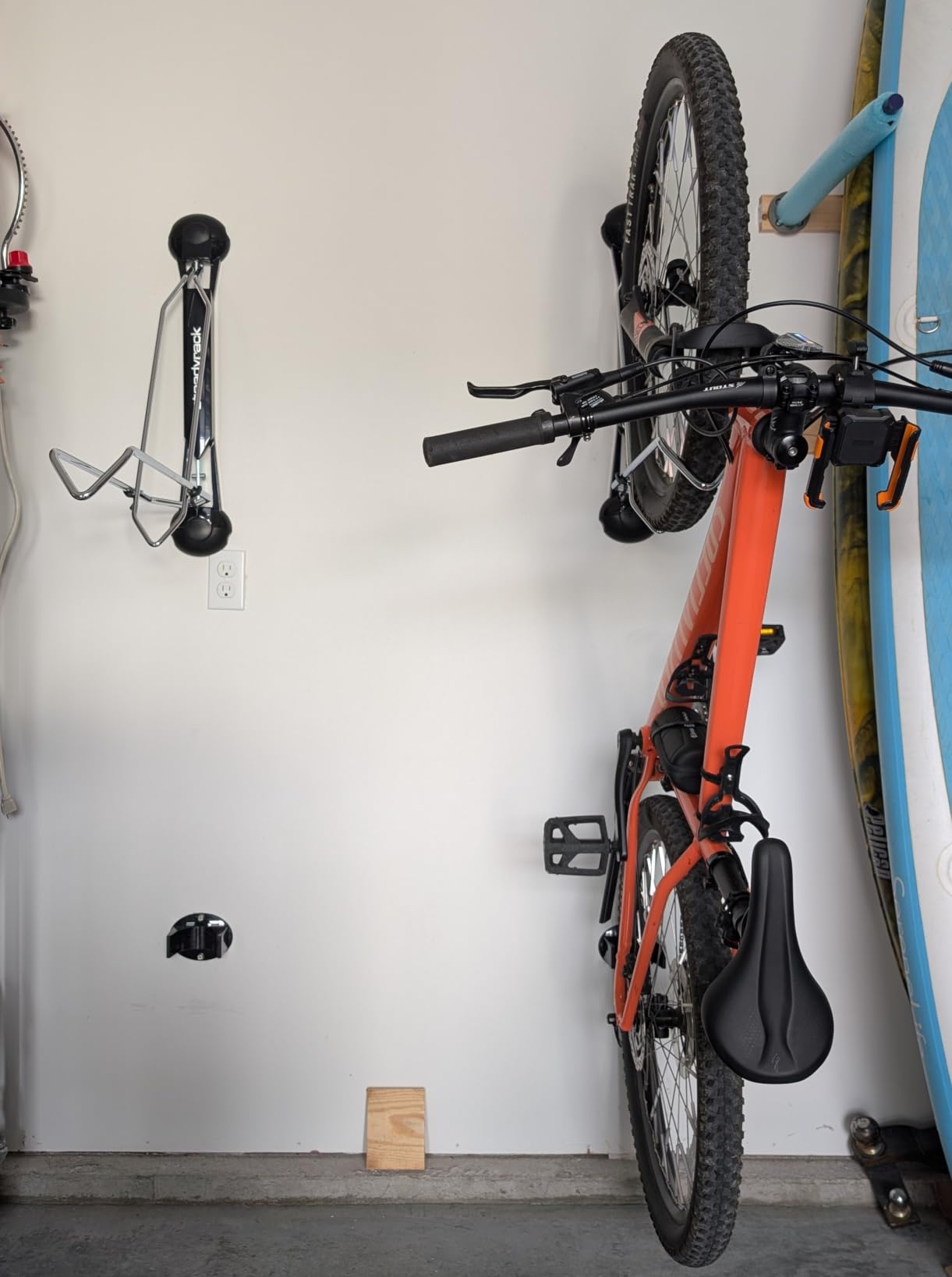 Steadyrack Fat Tire Bike Rack – Vertical Wall Mount Storage for Fat Bikes with 2.8”–4.5” Wide Tires – Space-Saving Pivot Design for Garage or Home customer photo 2