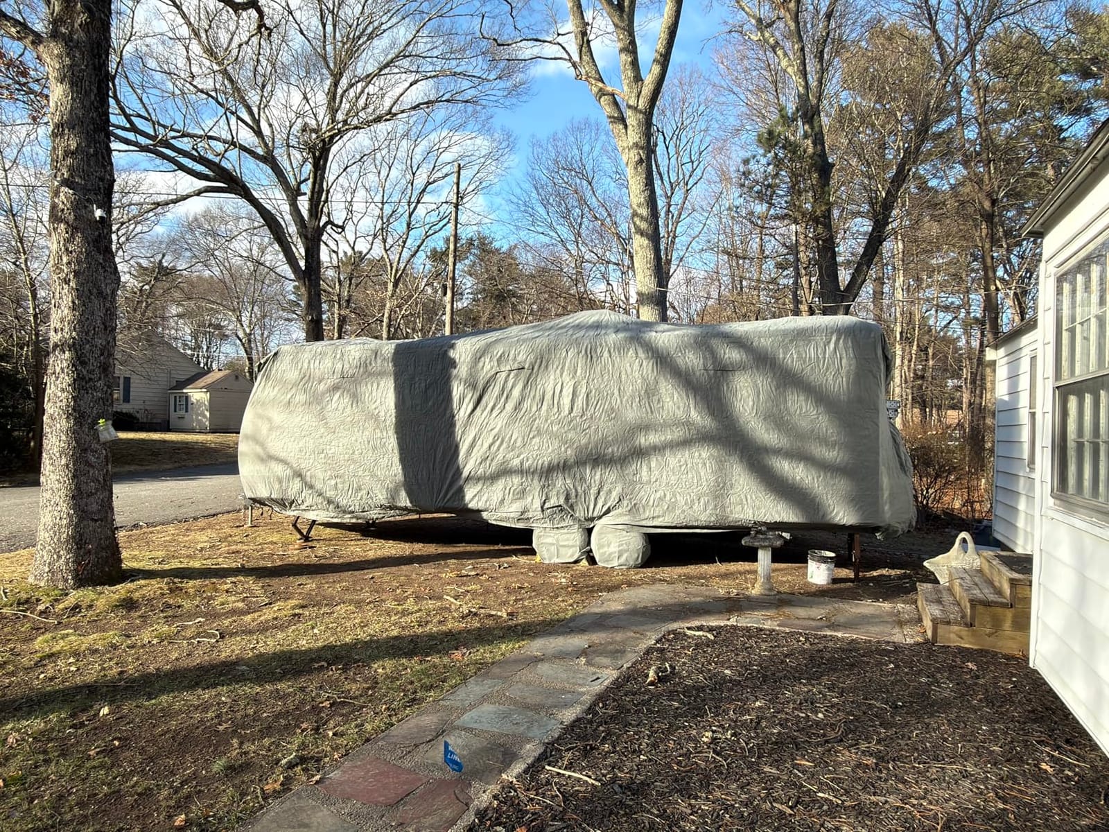 Travel Trailer RV Cover 30-33FT, Upgraded 7-Layer Top, Windproof | UV & Water-Resistant Toy Hauler Camper Cover for Winter; Includes Tongue Jack & Tire Covers, Windproof Ropes & Gutter Covers customer photo 2