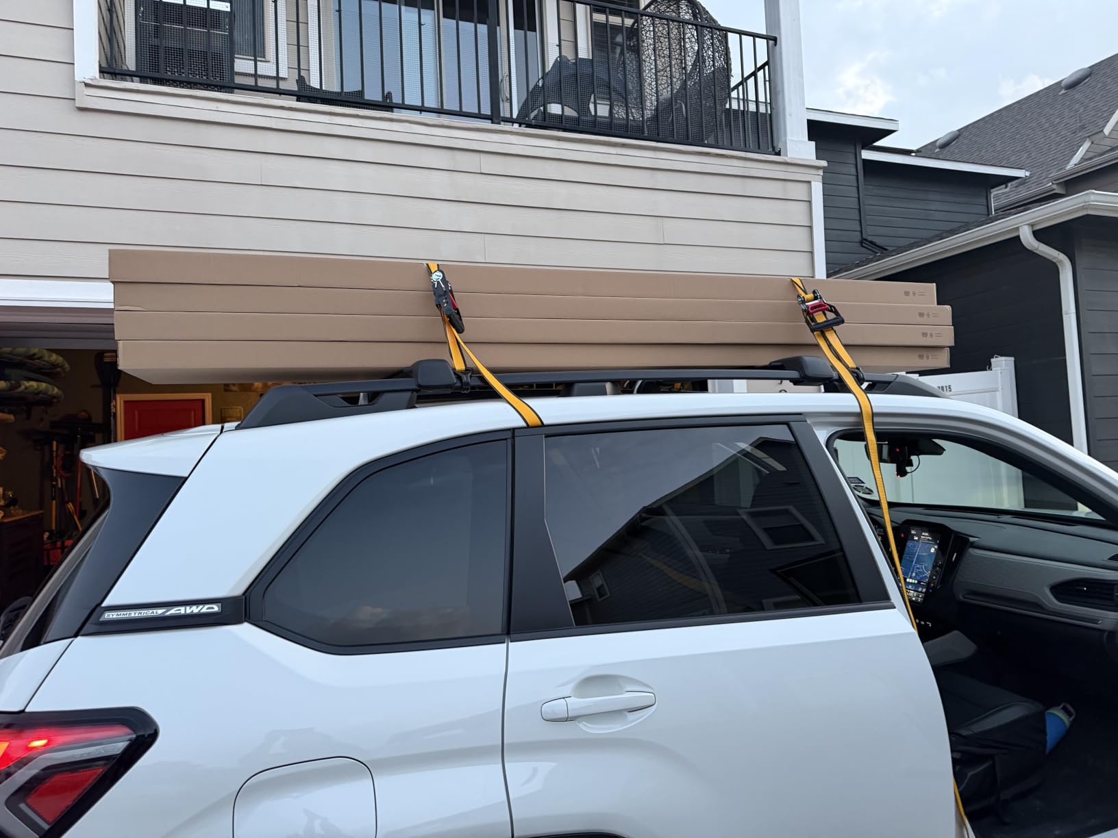 Tuyoung Roof Rack Cross Bars for Subaru Crosstrek Wilderness 2024-2026 | 300lbs Lockable Heavy Duty Aluminum Anti-Theft Metal Lock Roof Rails Crossbars Rooftop Cargo Bars Luggage customer photo 2