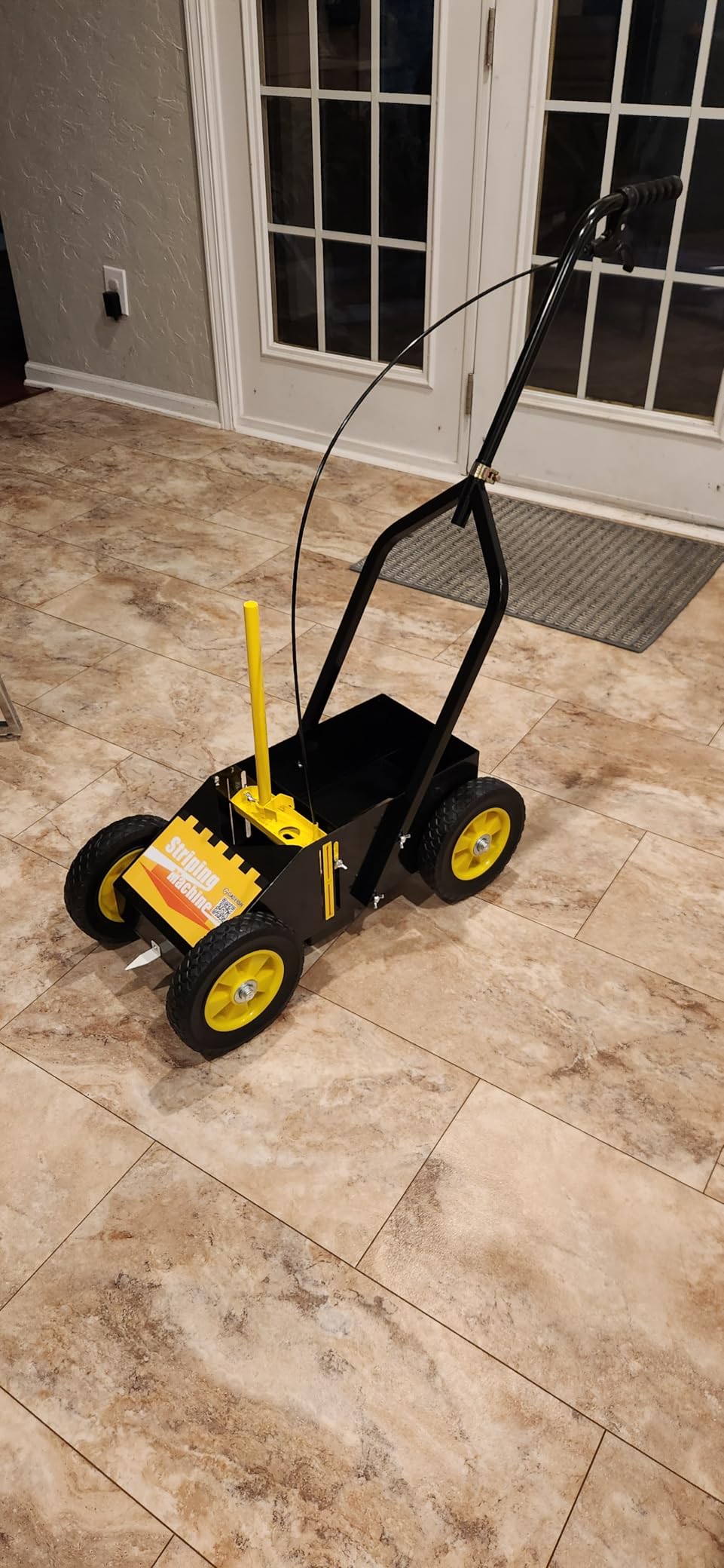 GADFISH Heavy Duty Striping Line Marking Machine, Compatible with Inverted Marking Spray Paint, Parking Lot Striping Machine for Fast and Accurate Marking, Line Striper - Black customer photo 2