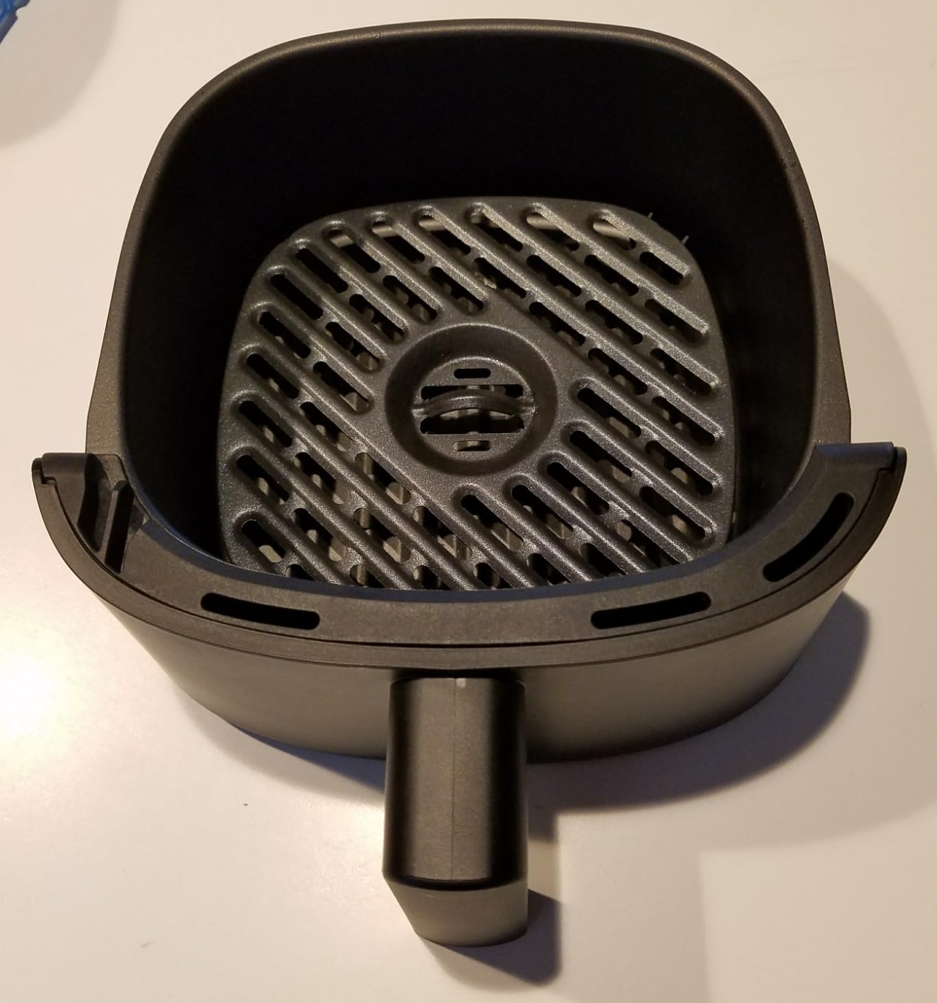 COMFEE' Compact 2.1-Quart Mini Air Fryer for Small Kitchens, Black | Compact size, knob control, perfect for 1-2 servings, built-in menu guide on top, nonstick basket, dishwasher-safe basket customer photo 1