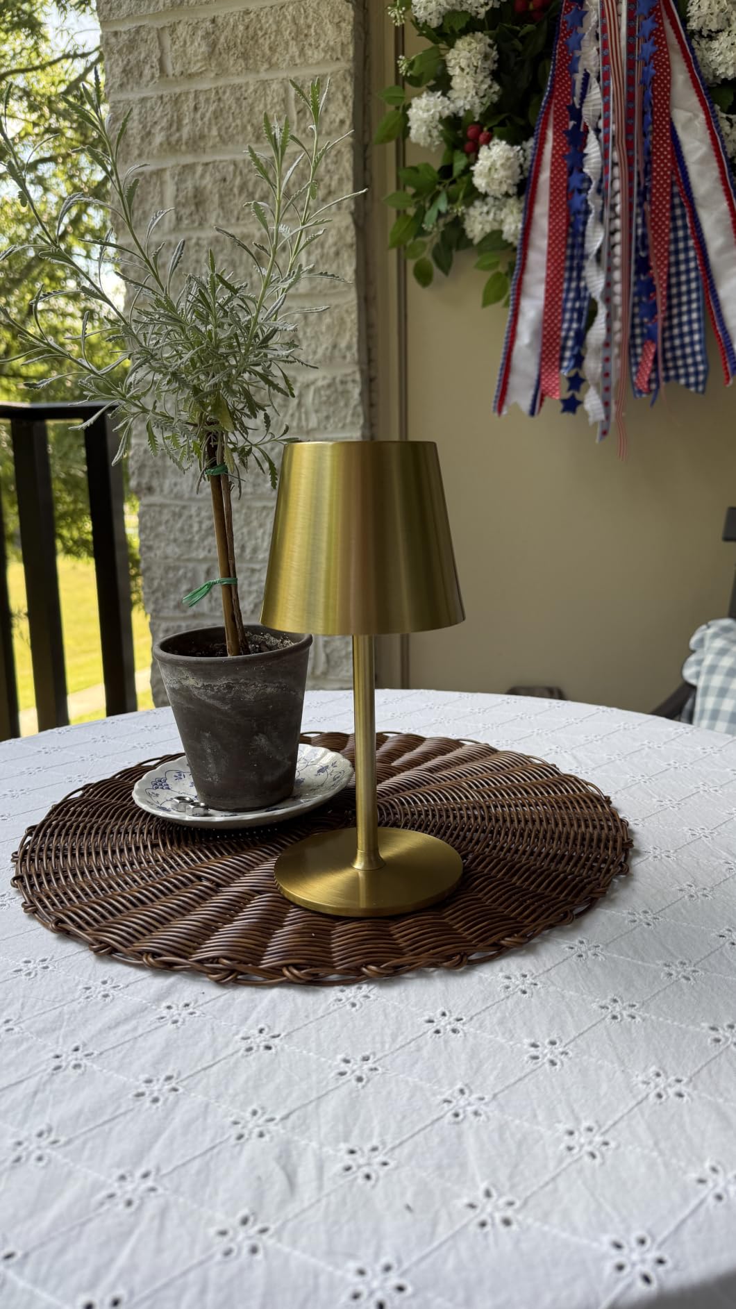 JACKYLED Cordless Table Lamps Rechargeable, 3 Height, 5000 Capacity | 3 Colors Smooth Dimming, Portable LED Waterproof Table Lamp for Dining, Bedroom, Outdoor (2 Pack) customer photo 1