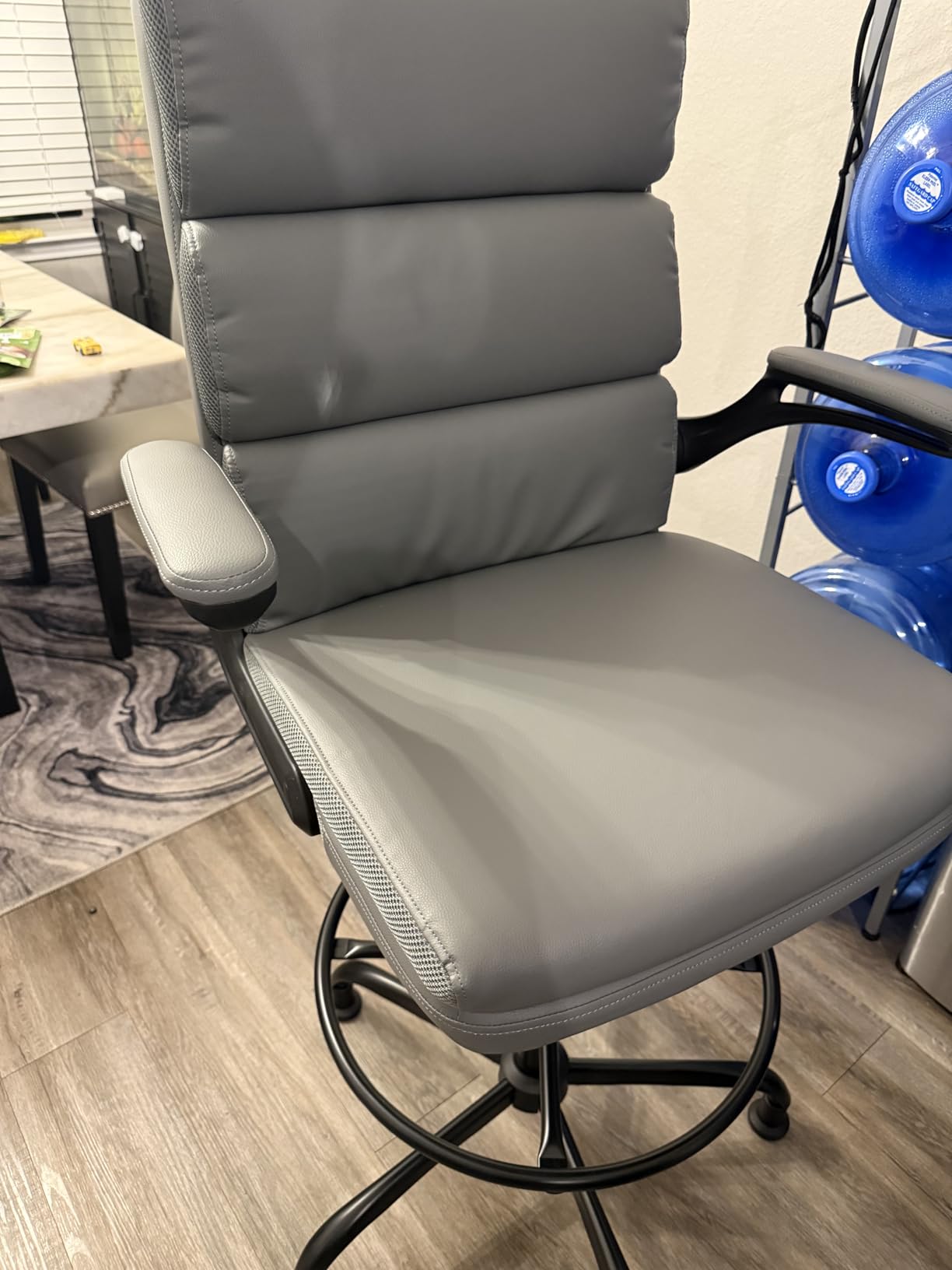 amseatec Tall Drafting Chair for Standing Desk,Executive Office Chair customer photo 1