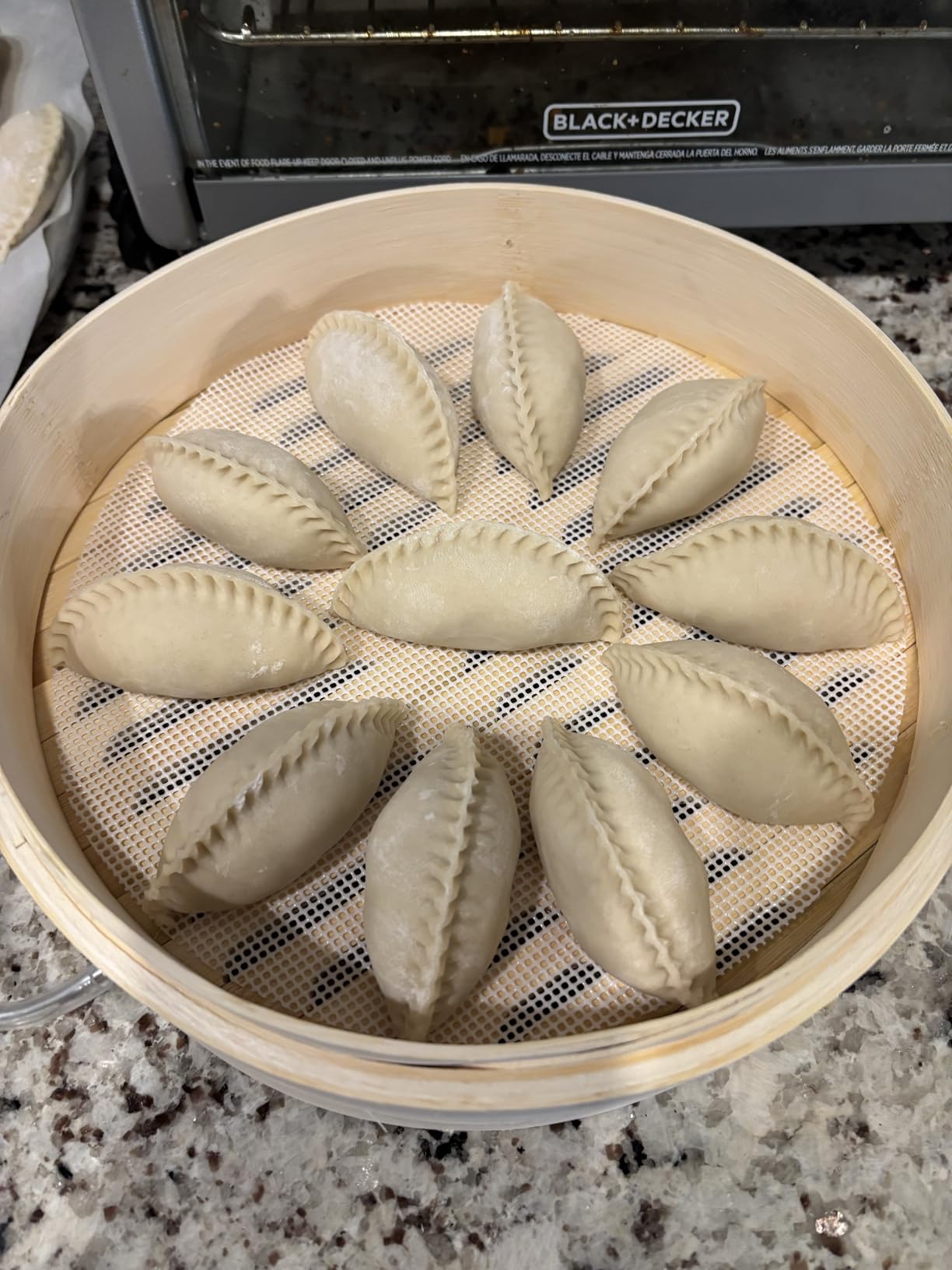 7 Piece Dumpling Maker Kit, Beige | All-in-One Empanada Maker Set with Press Molds & Ring Cutters, BPA-Free Kitchen Accessories, Home Cooking Tools customer photo 2
