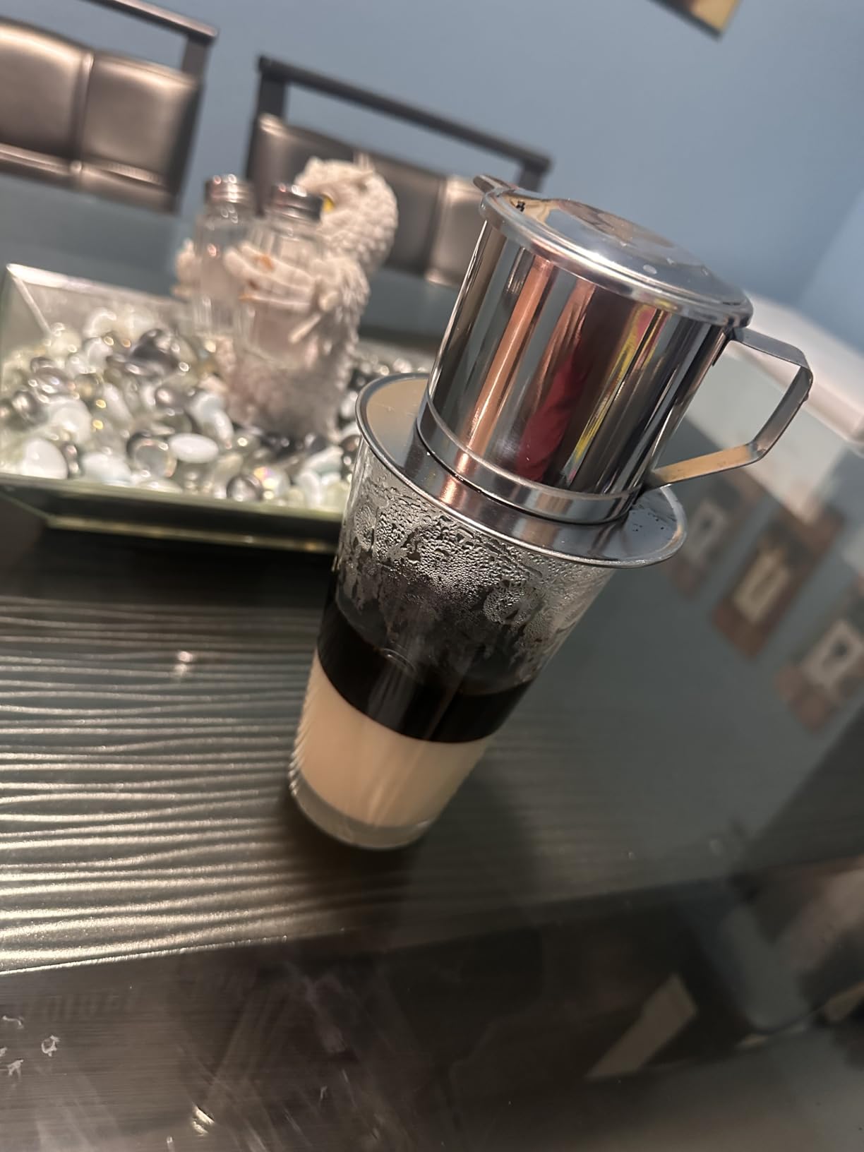 Birdee Vietnamese Coffee Dripper - 12 oz, Stainless Steel, Medium Drip Filter, Durable, Dishwasher Safe, Home Use, Travel, Camping, Gift Sets customer photo 2