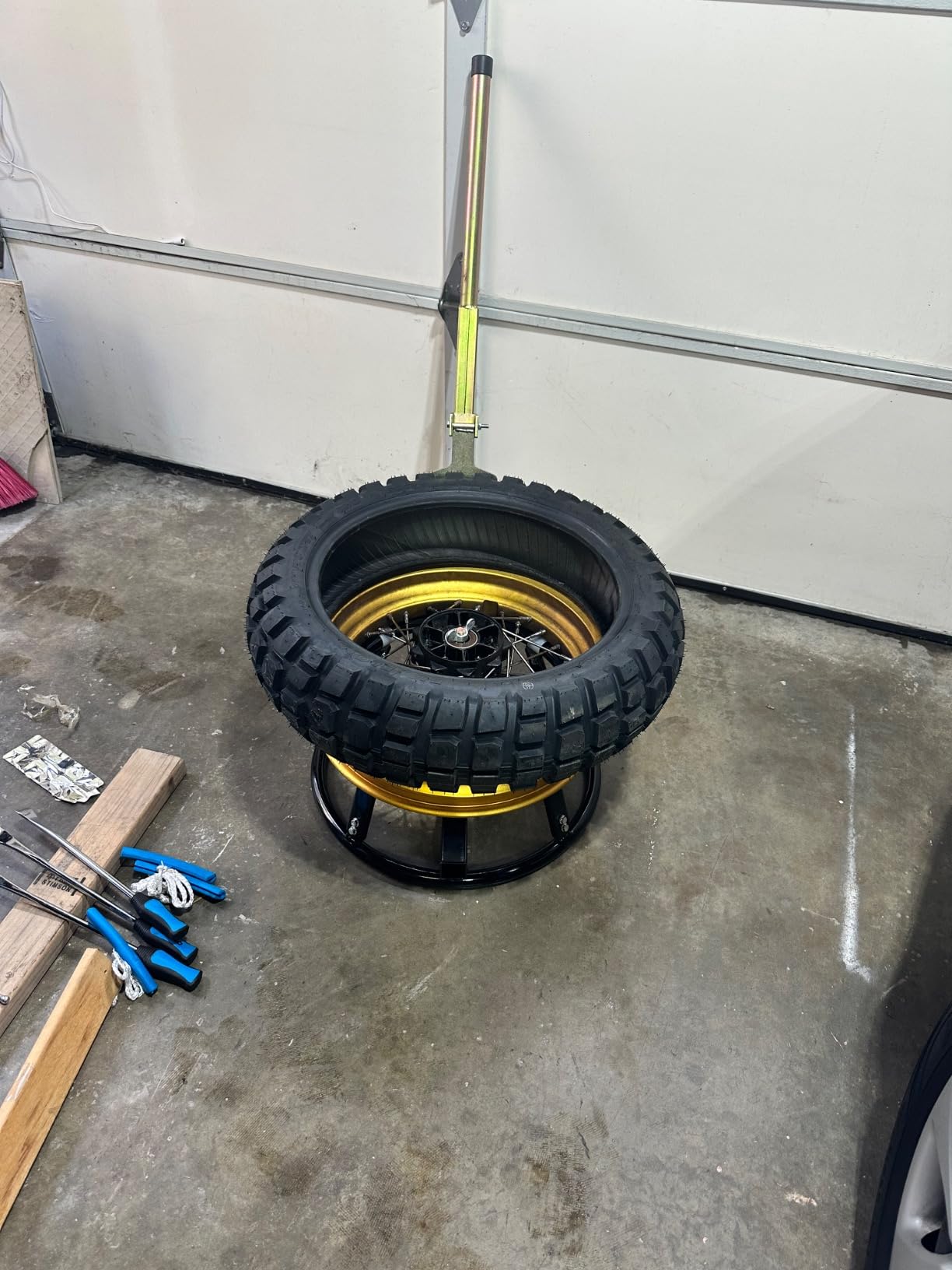 Motorcycle Tire Changer Stand, Fits 16