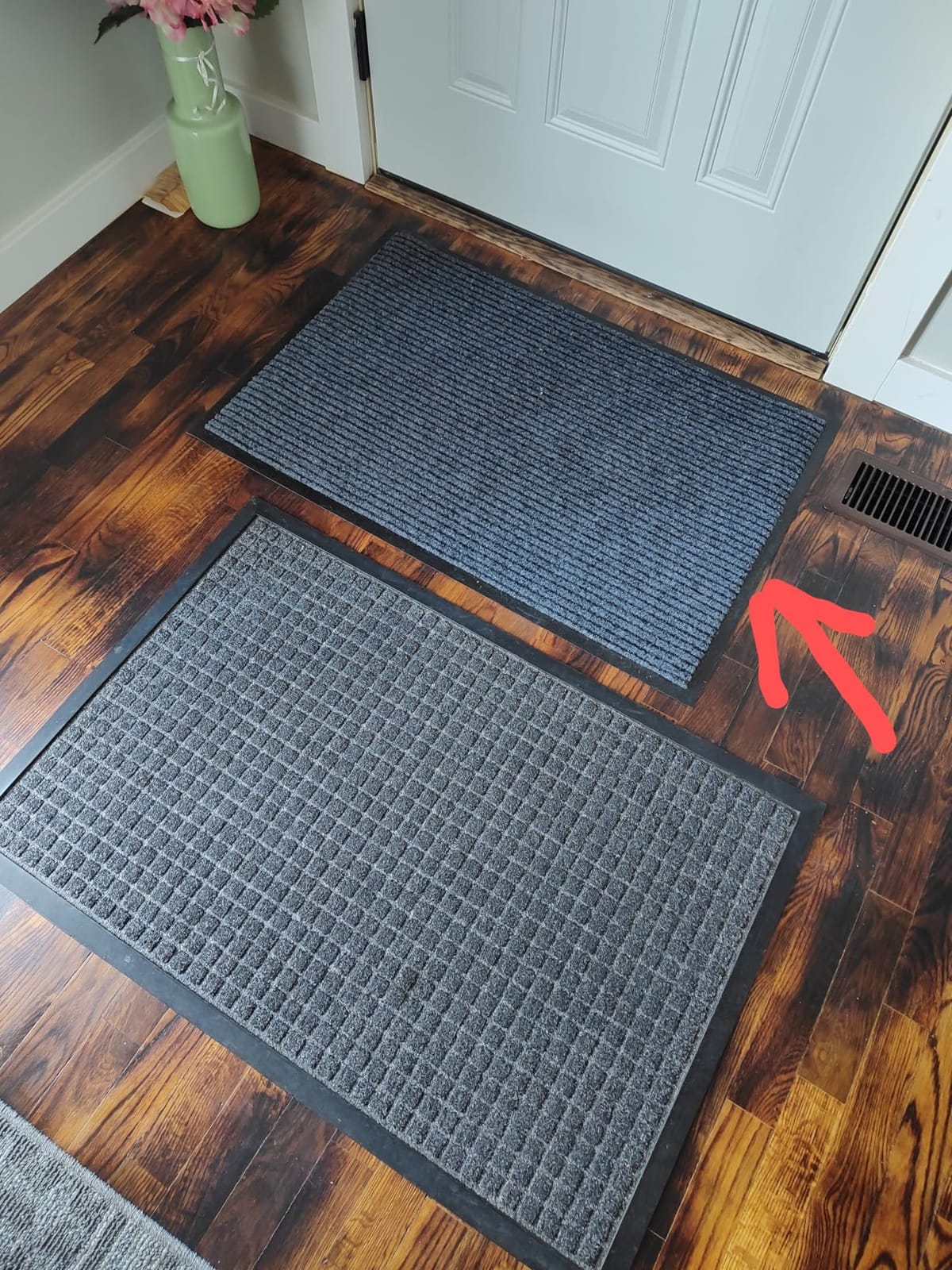 OLANLY Front Door Mat 29.5x17, Waterproof Heavy-Duty Indoor Outdoor Doormat | Grey, Absorbent, Stain and Fade Resistant, Non-Slip Backing, Easy-Clean Welcome Floor Mat for Entryway, Patio and Porch customer photo 1