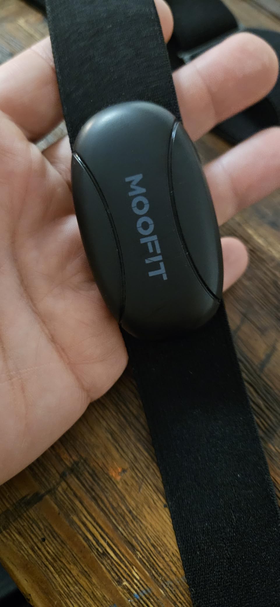 moofit HR8 Heart Rate Monitor Chest Strap, Low Energy Real-Time Heart Rate Data Bluetooth 5.0/ANT+, Longer Communication Range, IP67 Waterproof, Compatible with iOS/Android Apps, Gym Equipment, Black customer photo 1
