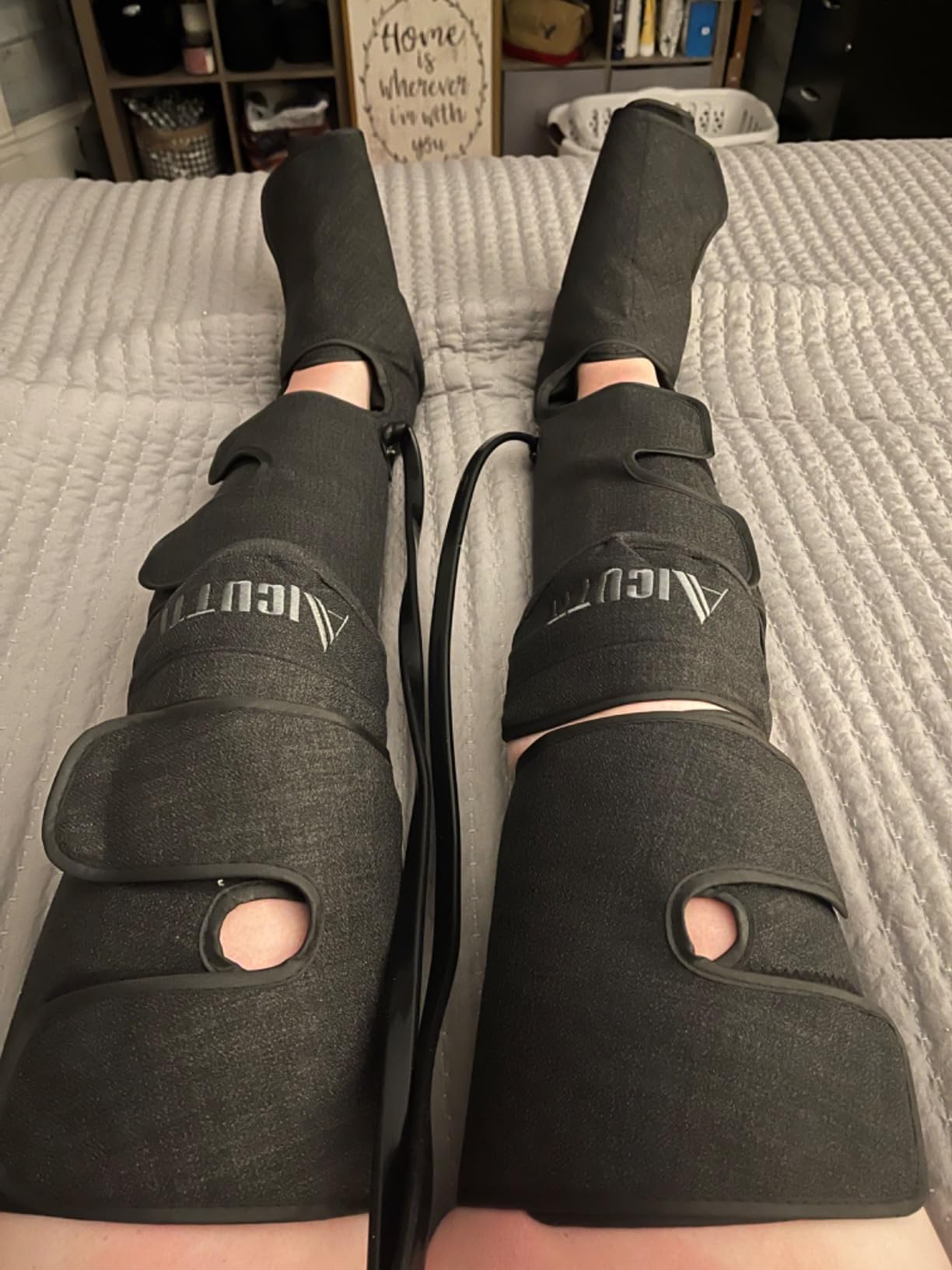 AICUTTI Air Compression Leg Massager with Heat for Foot, Calf, Knee & Thigh - Gifts for Christmas, Mother's Day, Father's Day - Leg Massage Boots for Women & Men - Relieves Muscle Tension and Pain customer photo 2
