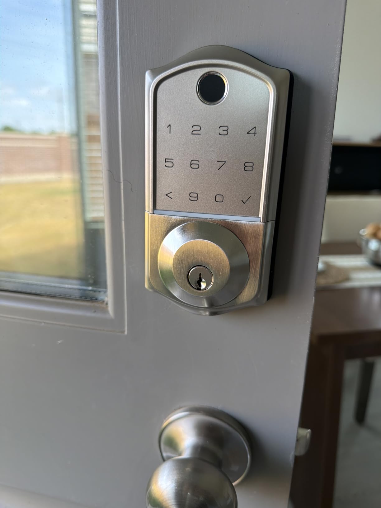 Veise VE017 Fingerprint Smart Door Lock with App Control, Matte Black | 8-in-1 Keyless Entry, Remote User Management, Auto Lock, Electronic Touchscreen Keypad, USB-C Port, Deadbolt for Front Door customer photo 2