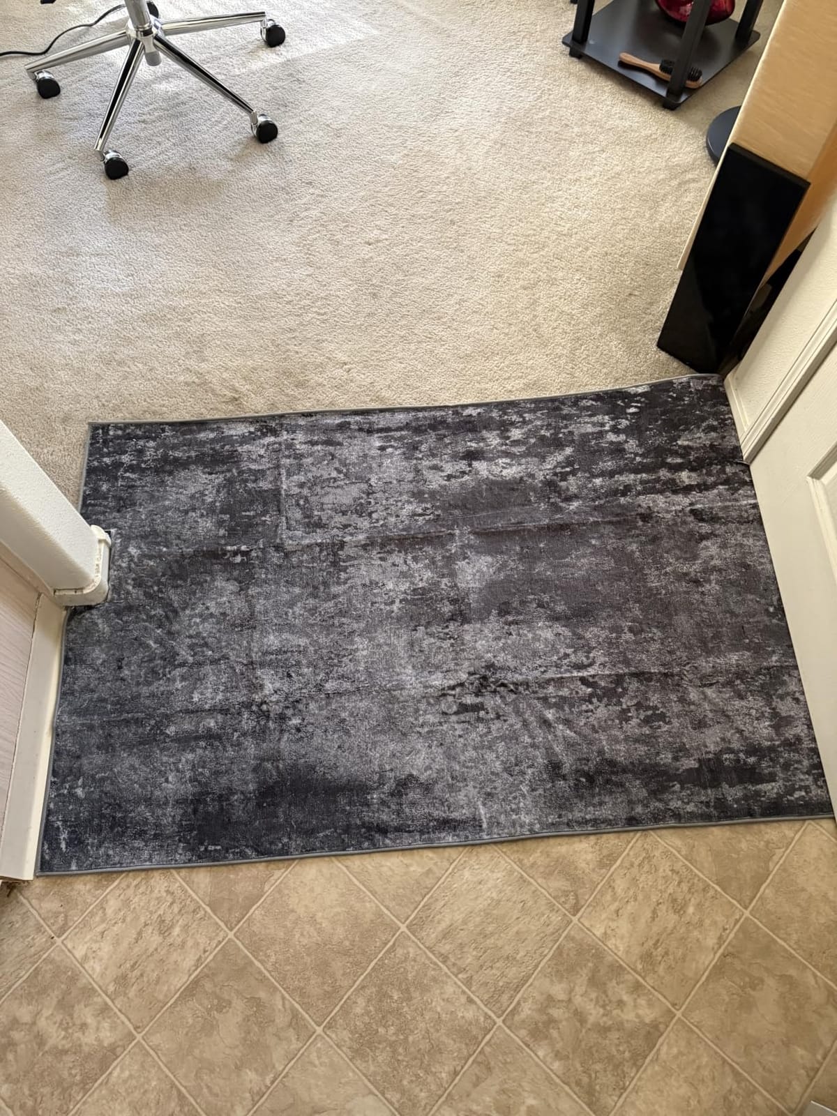 Living Room Rug 5x7 Gray Area Rug Machine Washable Boho Rug Non Slip Abstract Vintage Indoor Large Rugs for Bedroom, Classroom, College Dorm, Farmhouse, Dining Room, Kids Playroom customer photo 1