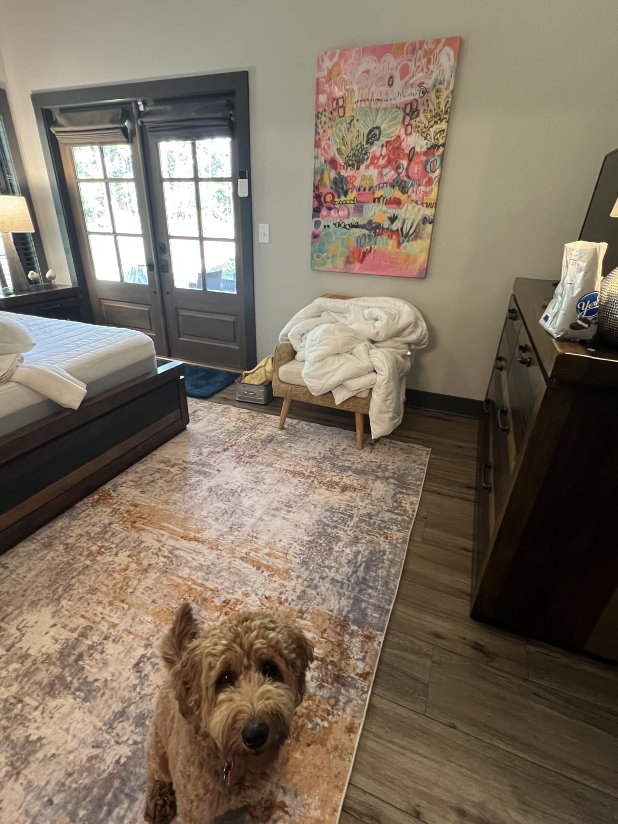 Ompaa 2x6 Rug Runners for Hallways Kitchen Runner Rug Non Slip Washable Grey Long Runner Rugs with Rubber Backing Soft Abstract Carpet Runner for Hallways, Kitchen, Bedroom, Bathroom, Entryway customer photo 1