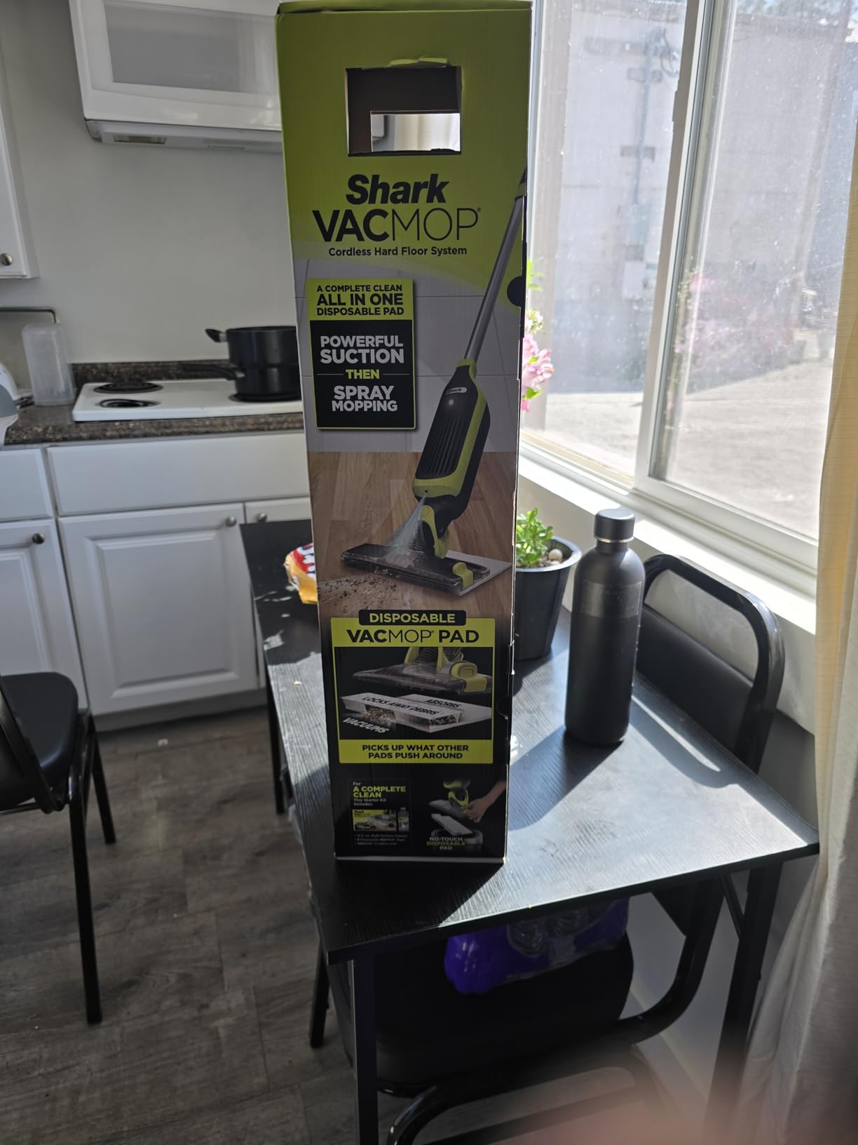 Shark VACMOP Cordless Vacuum & Spray Mop, Gray, VM180 | Hard Floor Cleaner, Powerful Suction, Lightweight, 2 Disposable Pads, 12oz Cleaning Solution Included customer photo 2
