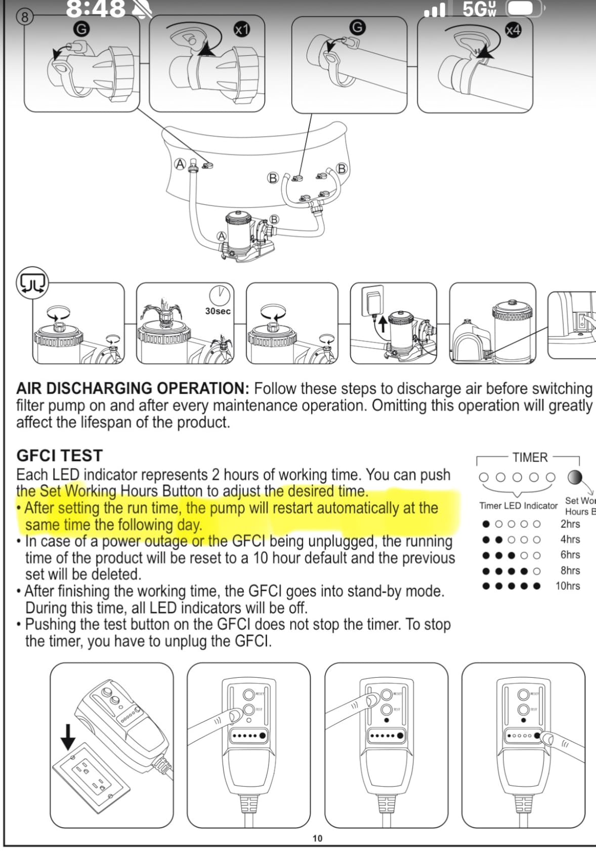 Bestway 2,500 GPH Above Ground Swimming Pool Cartridge Filter Pump customer photo 1