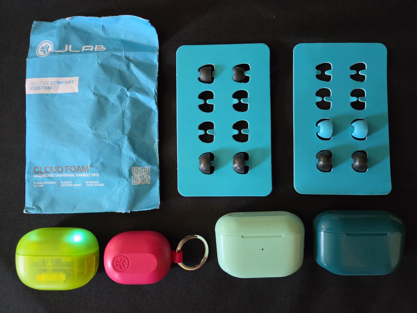 JLab Go Pop ANC True Wireless Earbuds with Dual Connect, Black customer photo 2