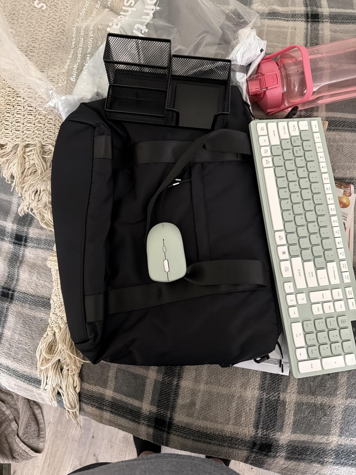 Wireless Keyboard and Mouse Combo Silent for Office and Home(Avocado Green) customer photo 2