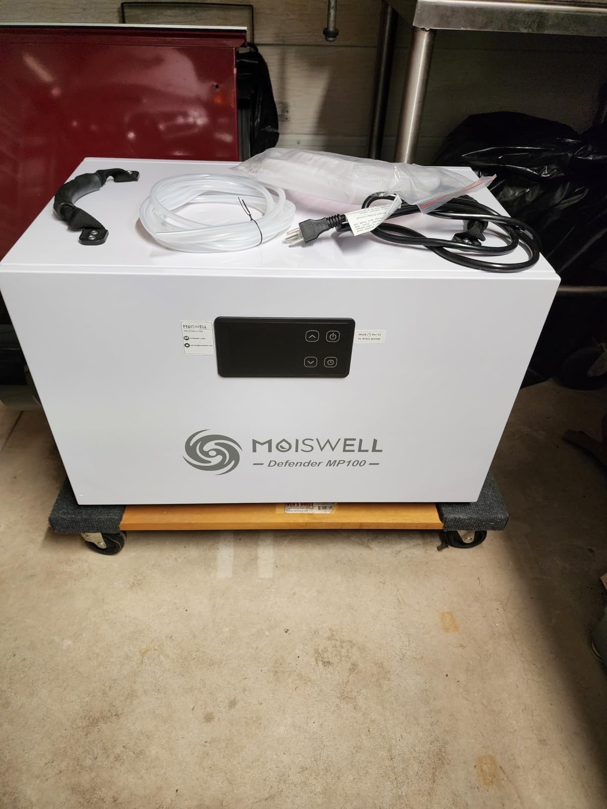 235 Pints Commercial Dehumidifier with Pump for Crawl Space | Auto Defrost | Basement Dehumidifier with Drain Hose, Water Damage Restoration Unit Ideal for large Industrial and Job Sites | Timer customer photo 1