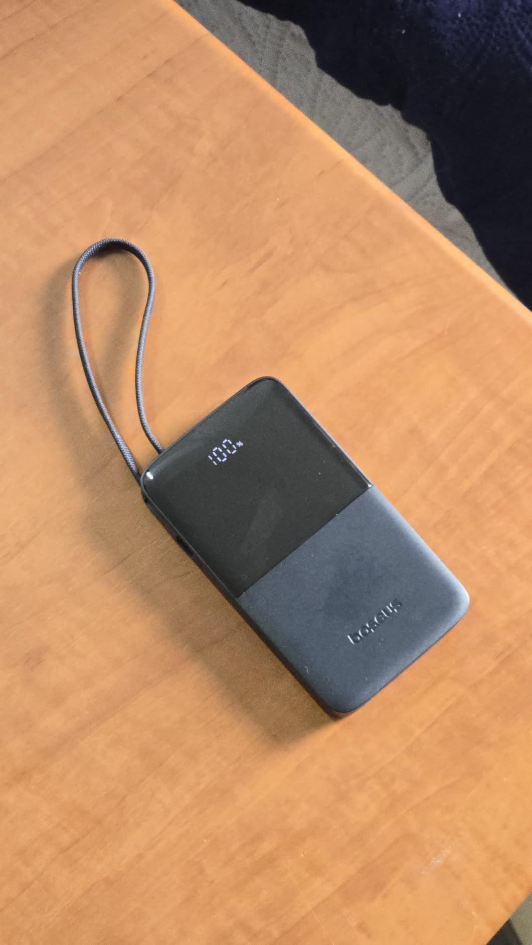 Baseus Portable Charger, 10000mAh Fast Charging Power Bank, 22.5W PD3.0 QC3.0 Battery Pack Built-in USB C Braided Cable, Travel Essentials for iPhone 17 16 15, iPad, S25/S24, Indoor/Outdoor customer photo 1