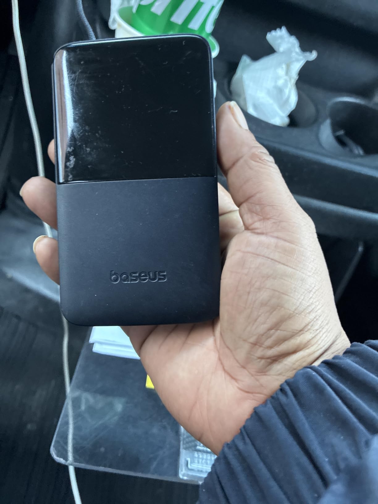Baseus Portable Charger, 10000mAh Fast Charging Power Bank, 22.5W PD3.0 QC3.0 Battery Pack Built-in USB C Braided Cable, Travel Essentials for iPhone 17 16 15, iPad, S25/S24, Indoor/Outdoor customer photo 2