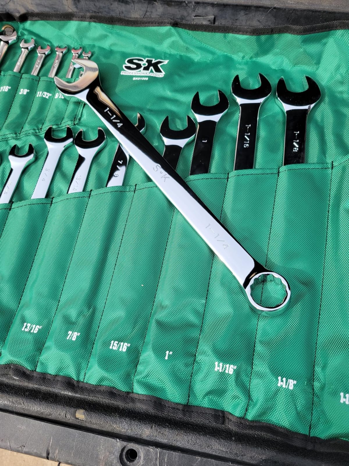 SK Combination Wrench Set, Metric 6 to 32mm, SAE 1/4