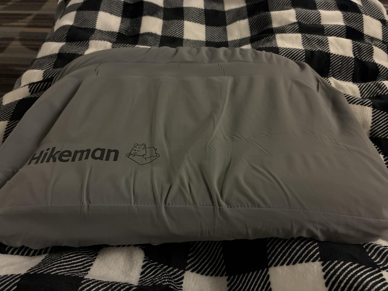 HIKEMAN Camping Memory Foam Pillow - Ultralight Travel Pillow, Backpacking Pillow with Removable Cover, Ergonomic Pillows, Neck Lumbar Support for Outdoor Camp, Sport, Hiking, Backpacking Sleep (Brown) customer photo 1