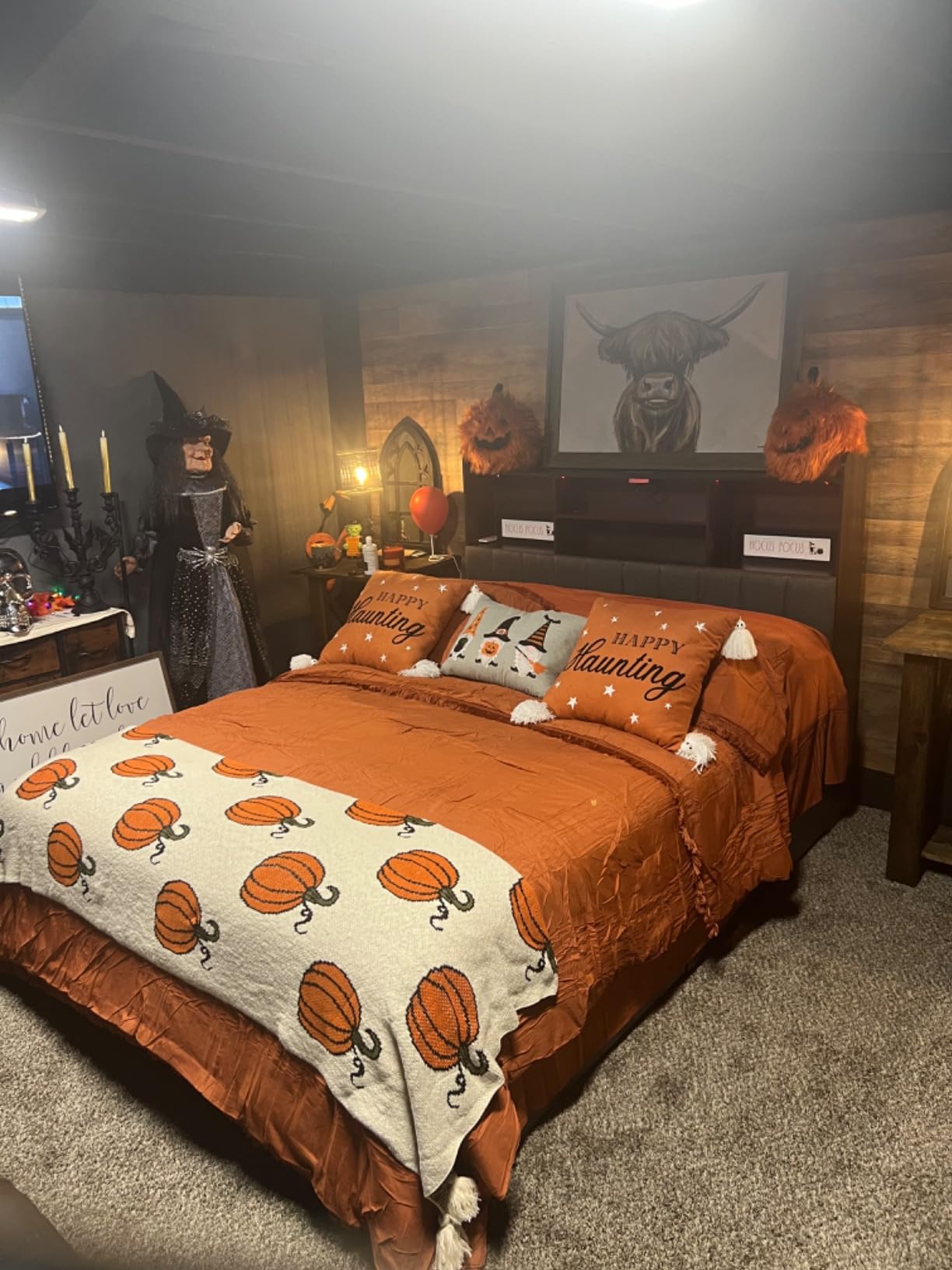 AMERLIFE Queen Black Storage Bed, 51.2