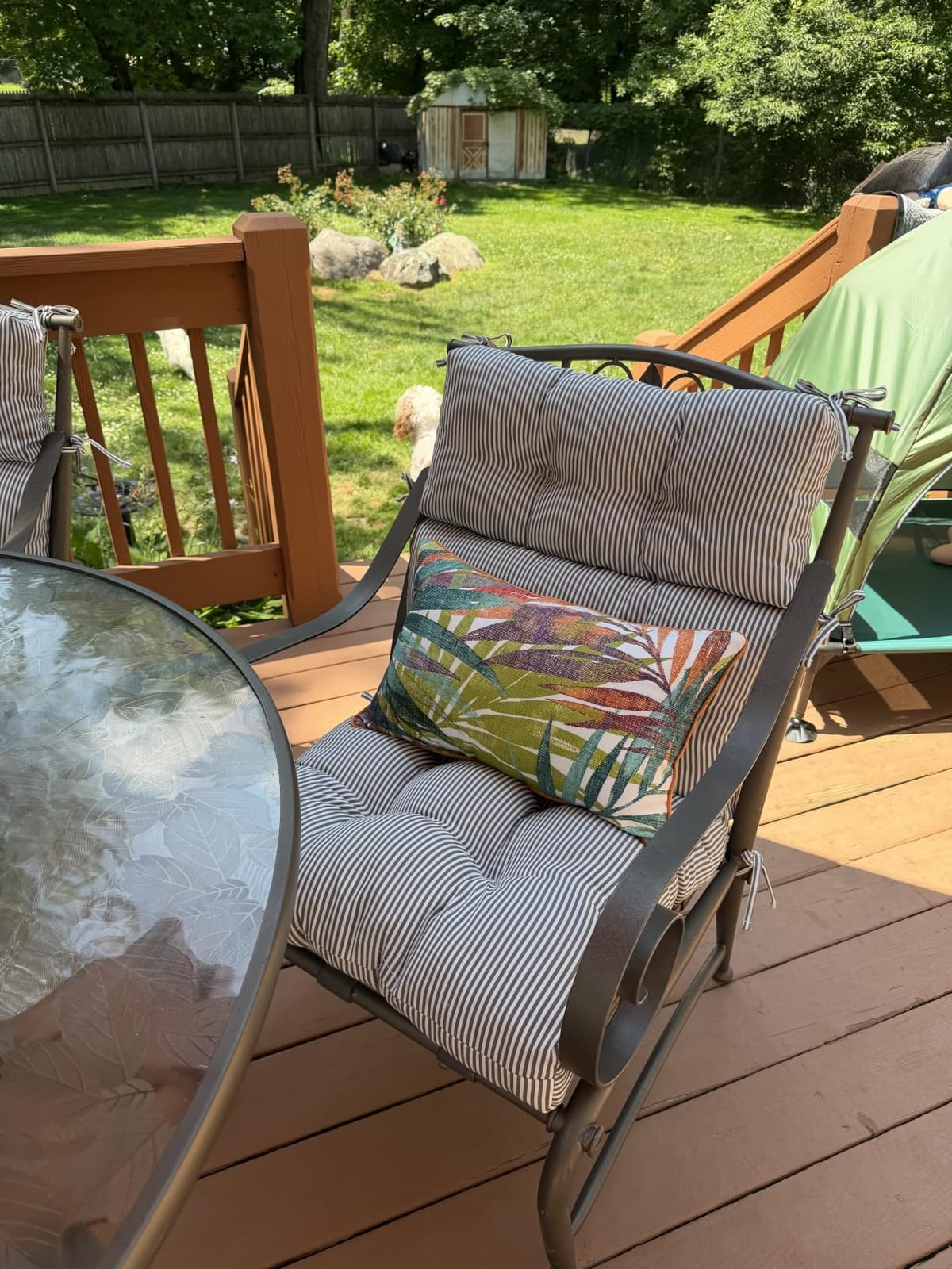 MIULEE Set of 4 Decorative Outdoor Pillows with Printed Pattern 18x18 | Decorative Water Resistant Pillow Cushion for Patio and Garden customer photo 2