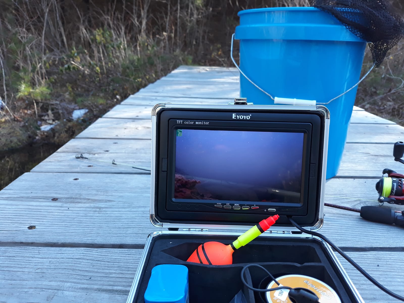 Eyoyo Underwater Fishing Camera 7 inch LCD Monitor Fish Finder 1000TVL customer photo 2