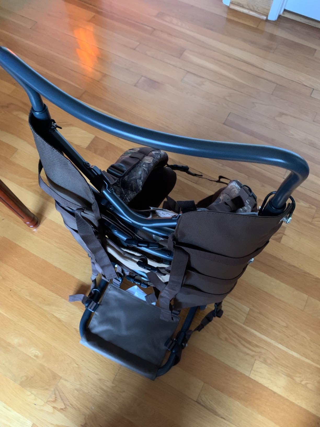 TR Aluminum External Frame Backpack, Adjustable Hiking Hunting Pack, Camo customer photo 1