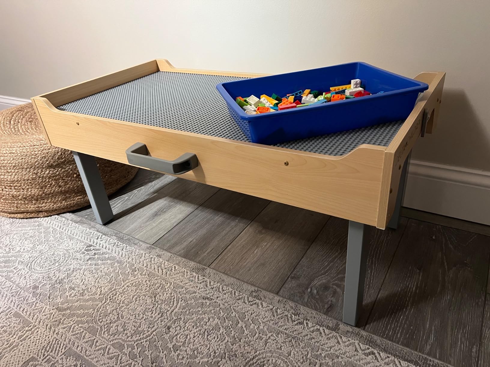 Delta Children Play N Store Building Bricks Play Table with 100+ Play Bricks Included customer photo 1