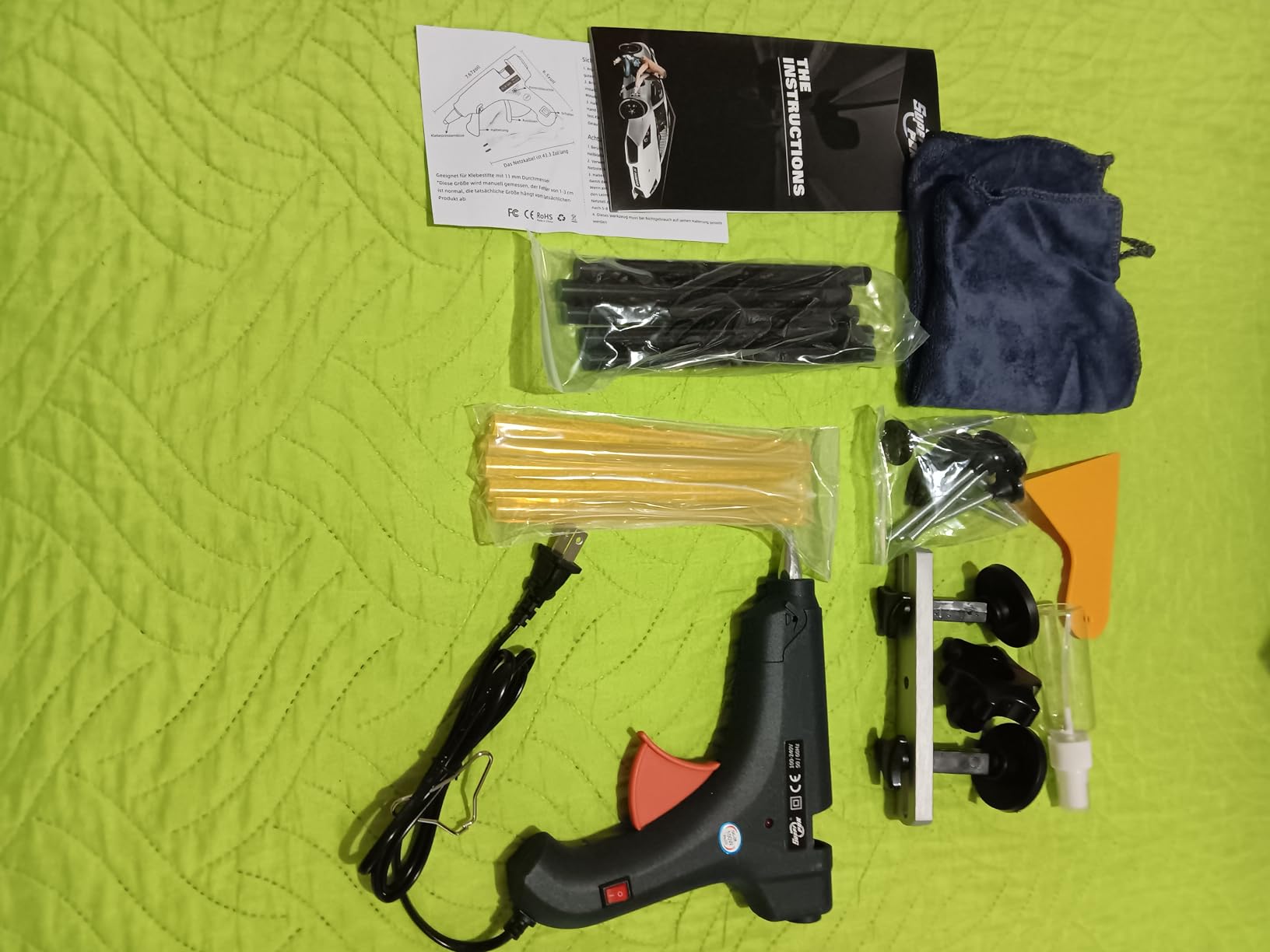 Super PDR Dent Puller Kit, Car Dent Removal Kit with Bridge Puller, Small Dent Puller for Auto Dent Removal, Small Dents, Door Dings and Hail Damage customer photo 1