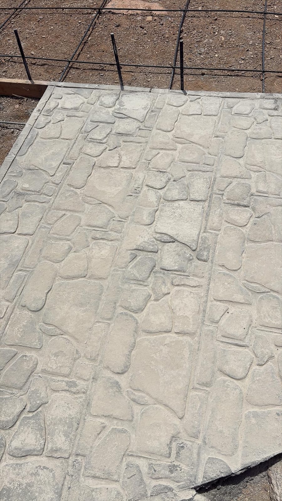 Concrete Stamps - Stone Tile Texture Mat, Slate Floor Imprint Mold for Outdoor Decorative Landscaping, Rocks Textures Stone Forms customer photo 1