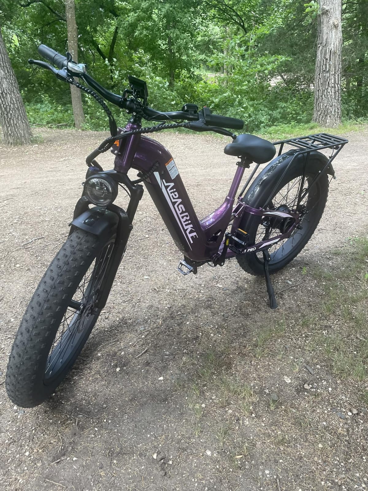 Aipas M1 Pro Electric Bike for Adults, 26 x 4 Fat Tires, 48V 17.5Ah Battery | Dual Suspension, 1800W Peak Motor, Up to 85 Miles, Step-Thru for Commutes & Trails, SGS Certified to UL 2849 for M1 Pro E-Bike customer photo 1