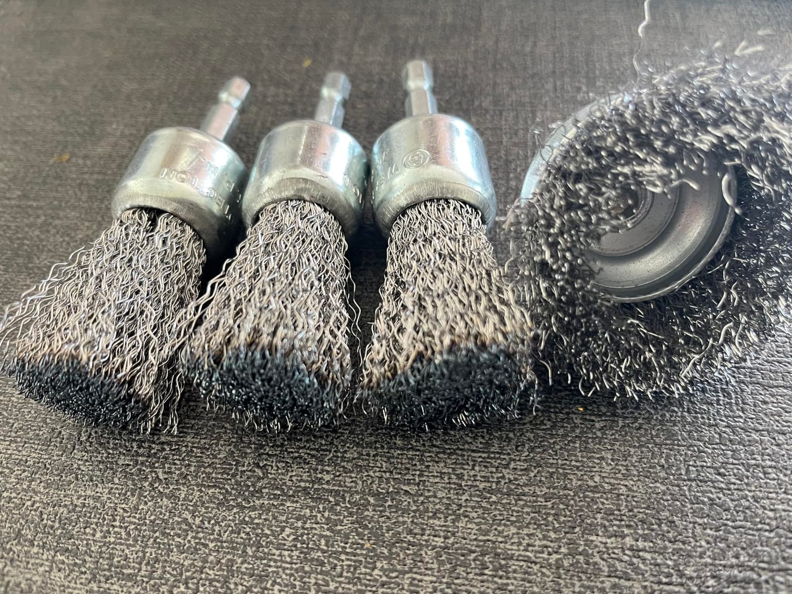 10 Pcs Wire Brush for Drill, Coarse Carbon Steel Crimping Wire Wheel | 1/4 Inch Hex Shank, Cup Brush Drill Bit for Cleaning Rust, Stripping and Abrasive customer photo 2