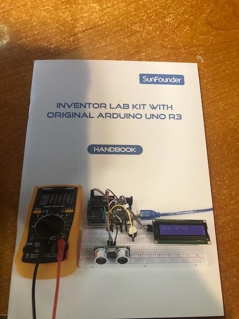 SunFounder Inventor Lab Starter Kit with Original Arduino Uno R3 REV3 Multimeter 34 Projects 40+ Video Courses RAB Breadboard Holder, RoHS Compliant, for Beginners & Engineers customer photo 1