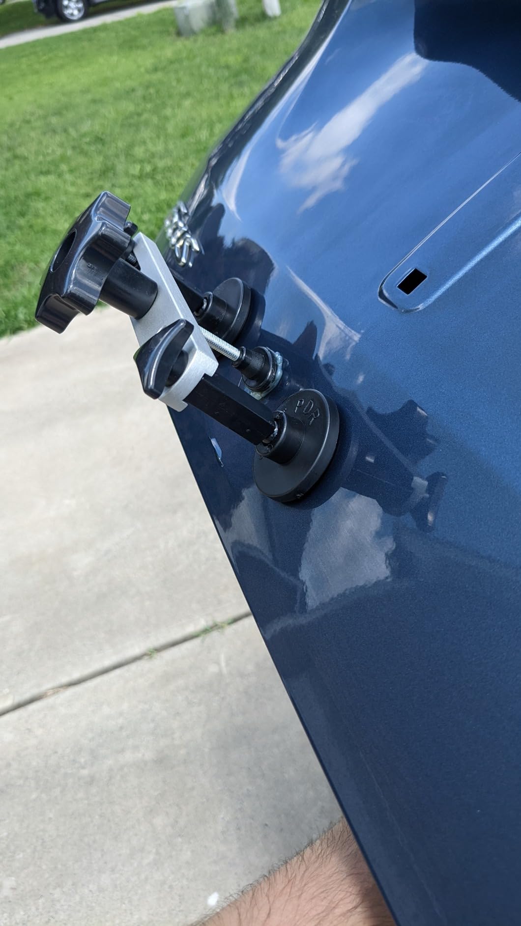 Super PDR Dent Puller Kit Paintless Dent Repair Kit for Car - Slide Hammer Suction Cup and PDR Light for 98% Auto Body Dent Removal, Hail Damage & Appliance Dents or Vehicle Dent Removal customer photo 1