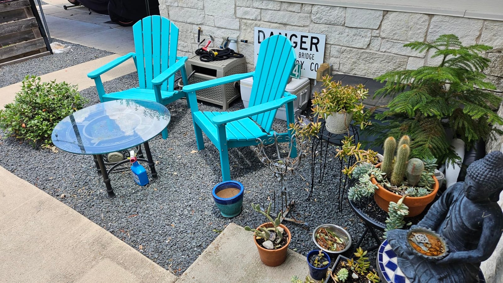 nevilywood Stackable Adirondack Chairs Set of 2,Compact HDPE,Aruba customer photo 2