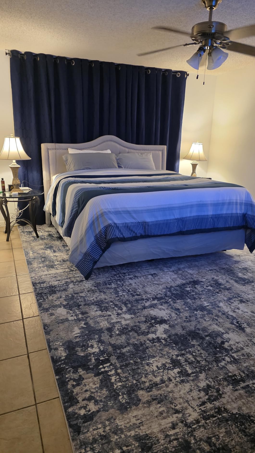 8x10 Area Rugs for Living Room Bedroom Dining Room Washable Blue Grey customer photo 2