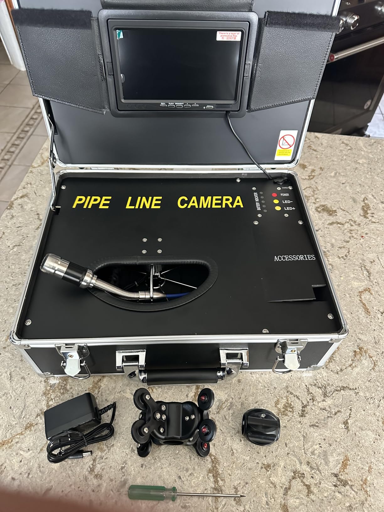 VEVOR Sewer Camera with 512Hz Locator, 165 ft/50 m, 9