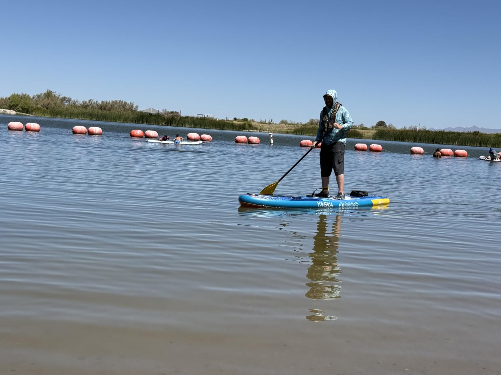 YASKA Inflatable Stand up Paddle Board 11ft with Premium SUP Accessories,Extra Wide Design Non-Slip Paddleboard for Beginner Adults Advenor Yoga Fishing customer photo 1