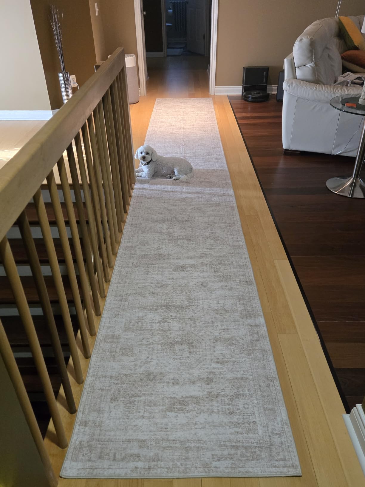 2x8 Runner Rug Non Slip,Washable Hallway Runner Rug,Beige | Neutral Rugs for Kitchen,Entryway,Bedroom,Bathroom,Nursery Room,Thin,Soft Runner Rug,Stain Resistant Indoor Carpet customer photo 2